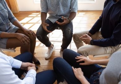 A circle of people in discussion