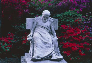 A statue of Socrates, slumped in his seat, illustrating that Kingston University’s acclaimed philosophy centre is set to close. A statue of Socrates, slumped in his seat, illustrating that Kingston University’s acclaimed philosophy centre is set to close.