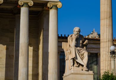 A statue of Socrates