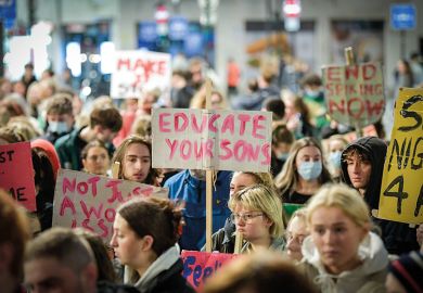 Protest for 'End Spiking Now' following recent incidents in Manchester. 7pm at St Peter's Square. 27 10 2021