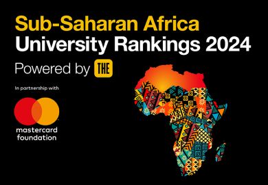 Sub-Saharan Africa University Rankings logo and map