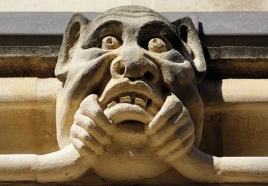 Stone pig gargoyle on wall Stone pig gargoyle on wall