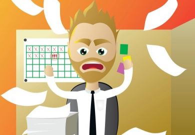 Stressed admissions tutor