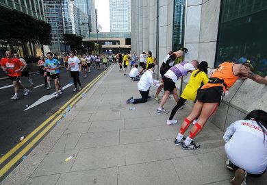 Runners try and stretch out their fatigue to illustrate Low completion rates put OU on collision course with regulator