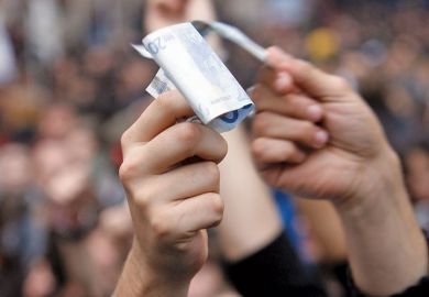 Student protest at Parliament, Rome, 2008