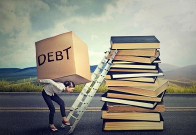 Student debt concept