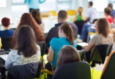 Students being trained in classroom