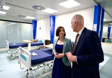Education secretary Bridget Phillipson and Sunderland vice-chancellor David Bell tour the new campus