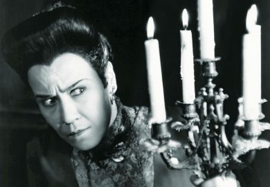 Suspicious woman holding candles Suspicious woman holding candles