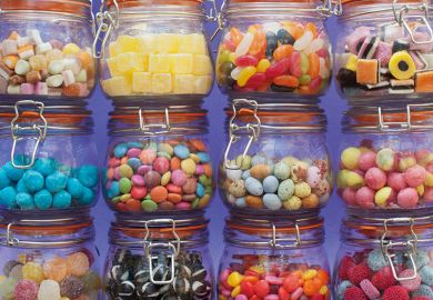 Sweets in jars