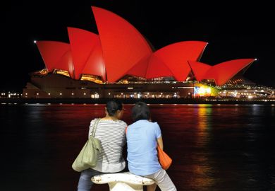 Sydney Opera House illuminated