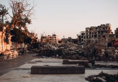Ruins in Aleppo, Syria