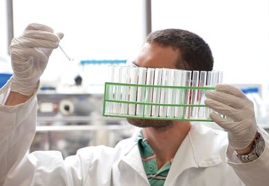 Technician working in lab