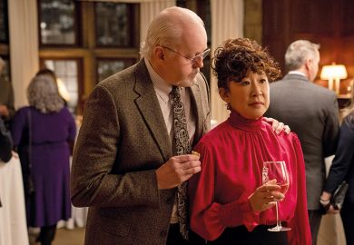 Netflix series "The Chair", from left: David Morse, Sandra Oh