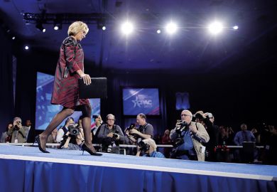 U.S. Secretary of Education Betsy DeVos addresses the Conservative Political Action Conference at the Gaylord National Resort and Convention Center February 23, 2017 in National Harbor, Maryland.