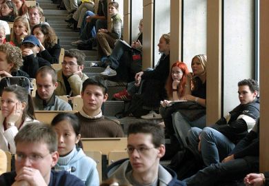 Students at a lecture