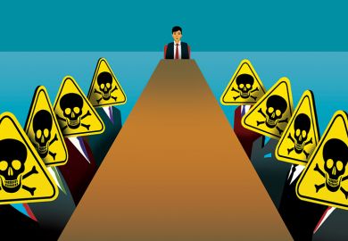 Toxic meeting illustration Toxic meeting illustration