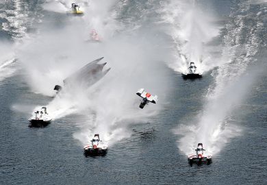 Powerboat racing accident