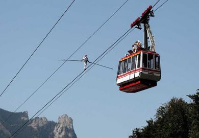 Tightrope walking in Switzerland