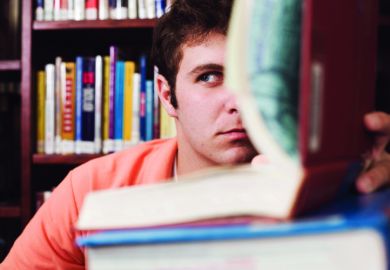 Student considering plagiarism