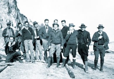 Students on a field trip, 1921