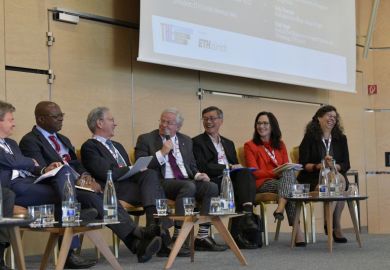 Brian Schmidt speaks at the THE World Academic Summit