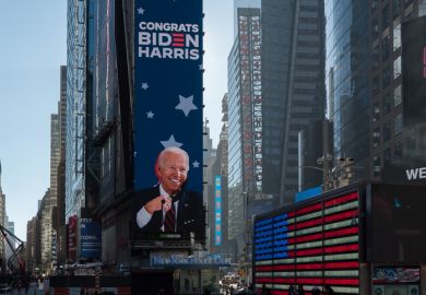 Times Square tribute to president-elect Joe Biden