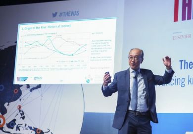 Tony Chan speaks at the World Academic Summit