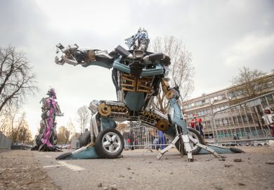 A transformer robot, symbolising artificial intelligence