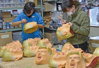 Trump mask factory