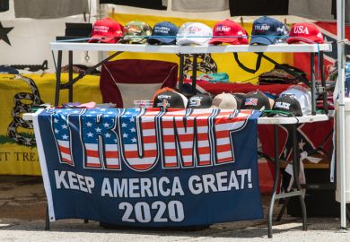 A Keep America Great flag