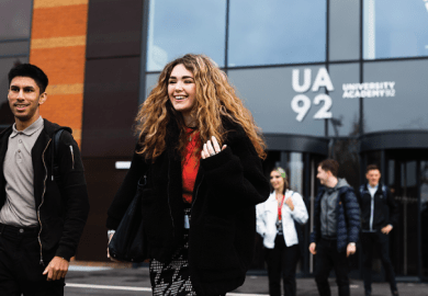 Students at the UA92 campus in Manchester