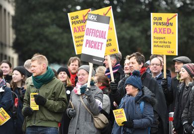 UCU pension picket