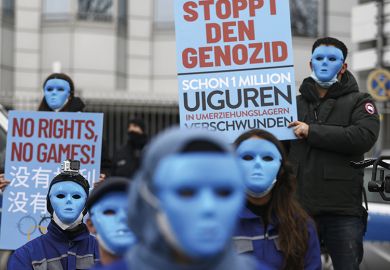 Berlin protest against the Chinese government’s policies towards Uighurs