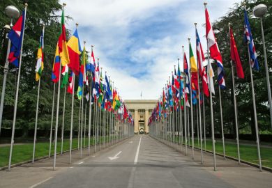 Flags at the United Nations, Geneva