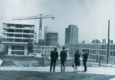 20 July 1966: Construction work at the new University of Essex
