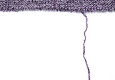 Unravelling knitting