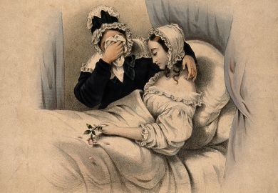 Victorian painting of dead woman