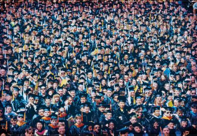 Crowd of graduates to illustrate Is Europe seeing the mass ification of the doctorate?