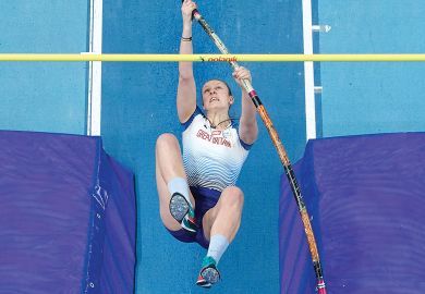  Holly Bradshow of Great Britain jumps in the Women's Pole Vault final to illustrate Hepi report: ‘First-generation student’ tag unhelpful for admissions