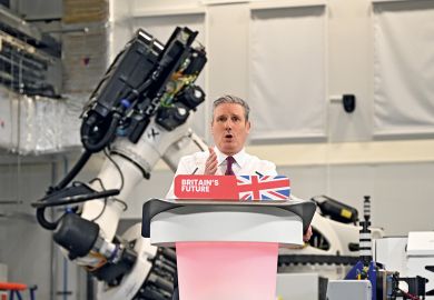 Labour Party leader Keir Starmer gives a speech at the National Composites Centre in the Bristol & Bath Science Park on January 4, 2024 in Bristol, United Kingdom to illustrate Labour and research