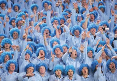 NSW Blues fans at the State of Origin series at Telstra Stadium in Sydney NSW Blues fans at the State of Origin series at Telstra Stadium in Sydney to illustrate Data deficiency plagues Australian retention efforts