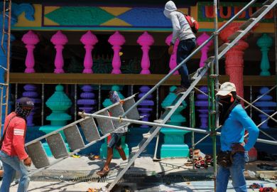The Sri Subramaniar Swamy temple is being renovated n Batu Caves, Malaysia as a metaphor for Malaysian universities in dire need of reform, say scholar