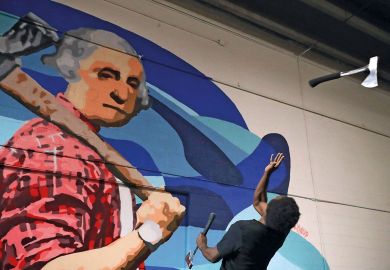 Axe Master Omar Cooper throws a hatchet backwards at a target in Washington, DC Axe Master Omar Cooper throws a hatchet backwards at a target in Washington, DC to illustrate National Science Foundation set for budget cut