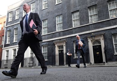 Chief Medical Officer for England, Chris Witty and Chief Scientific Adviser Sir Patrick Vallance walk outside Downing Street in London, Britain to illustrate As former science minister, I see Patrick Vallance as  an inspired appointment
