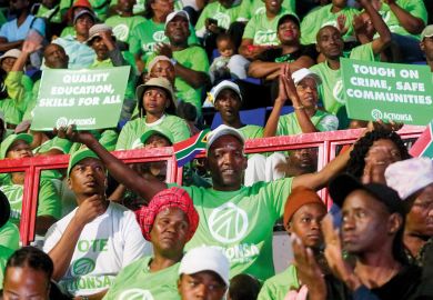  ActionSA National Manifesto Launch at Ellis Park Arena on March 23, 2024 in Johannesburg, South Africa to illustrate South Africa election: ANC ducks higher education challenges