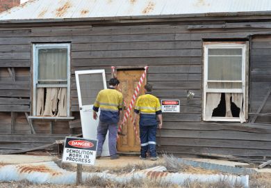 Derelict building in Perth to illustrate Have competitive research grants had their day?