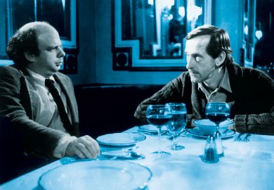 Wallace Shawn, Andre Gregory, My Dinner with Andre film still to illustrate Are true friendships possible in academia?