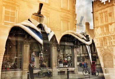 Oxford University Gowns in an Oxford shop window to illustrate Matt Goodwin: can you be a scholar outside of a university?