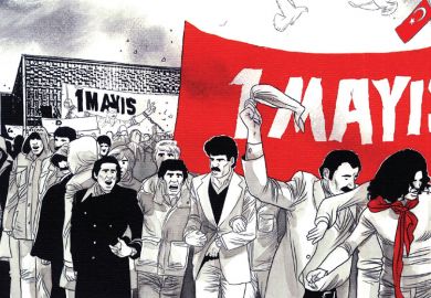 Illustration from the book Turkish Kaleidoscope of group of people